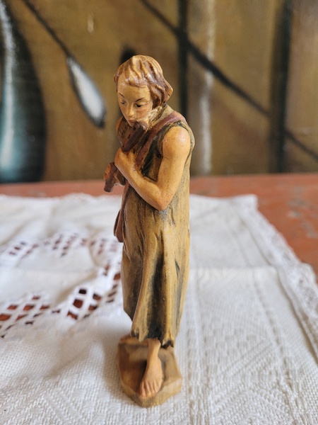  Statue Heiliger Christophorus, aus Kunstharz, 20 cm